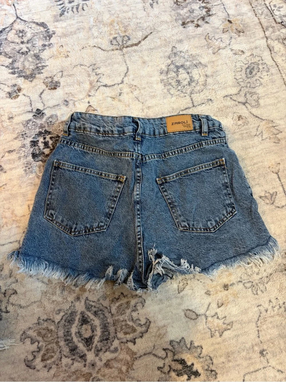 Distressed Blue Denim Women's Shorts